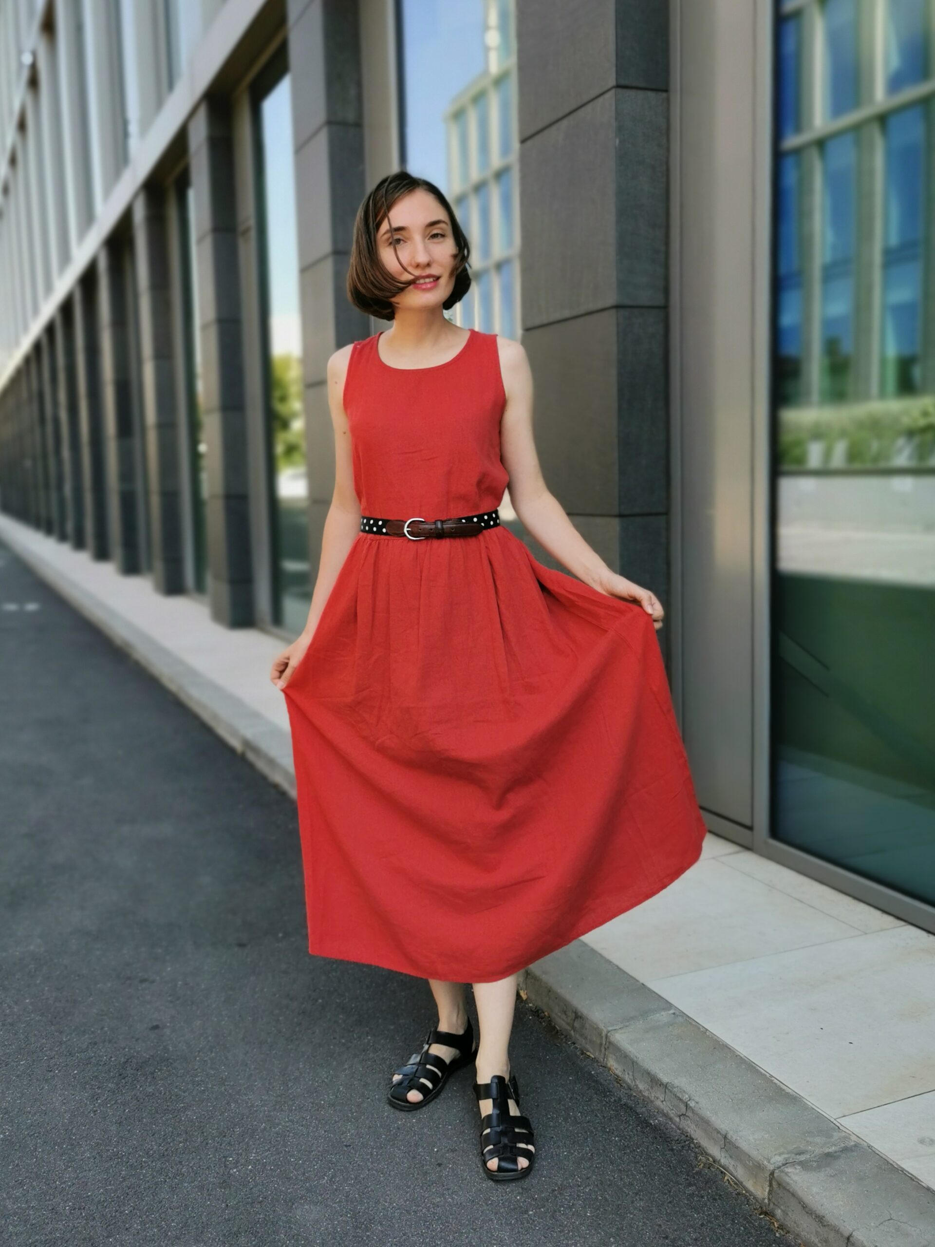 Ishikawa Constantin Ioana rochie roșie Bonprix